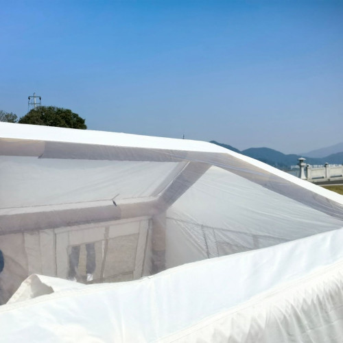 充氣帳篷3-4人帶天幕野營小屋全套戶外便攜式防雨星空窗廠家正品