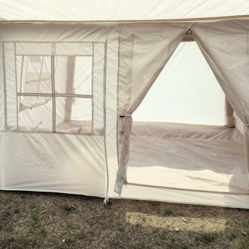 充氣帳篷3-4人帶天幕野營小屋全套戶外便攜式防雨星空窗廠家正品