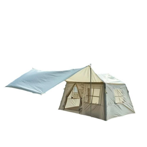 充氣帳篷3-4人帶天幕野營小屋全套戶外便攜式防雨星空窗廠家正品