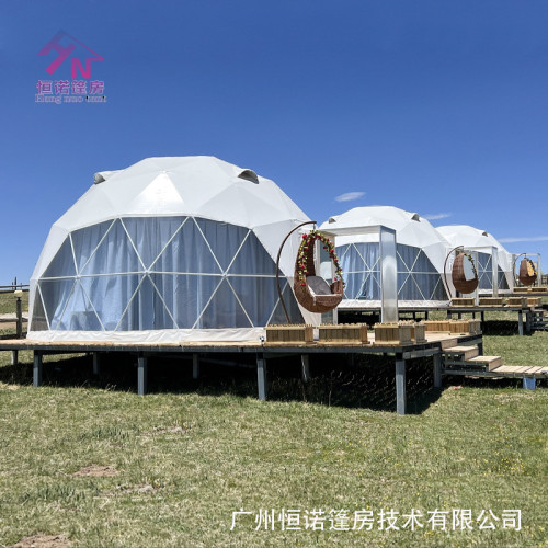 供應加拿大戶外特色民宿營地6米直逕圓形星空帳篷球形酒店篷房
