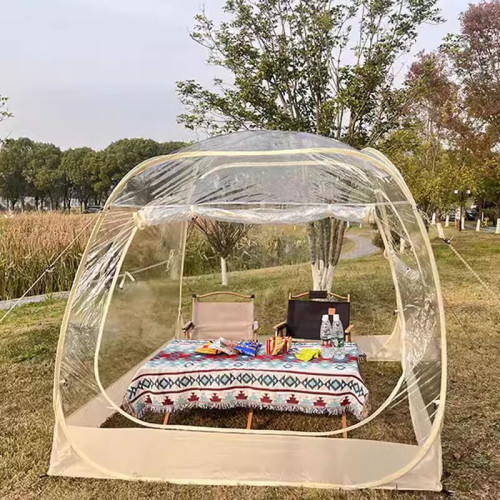 跨境戶外星空帳篷透明PVC室外露營陽光棚網紅泡泡屋聚餐庭院燒烤