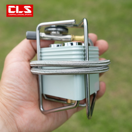 CLS戶外便攜爐頭自駕遊爐具露營煮茶燒水登山便攜三頭爐猛火野炊