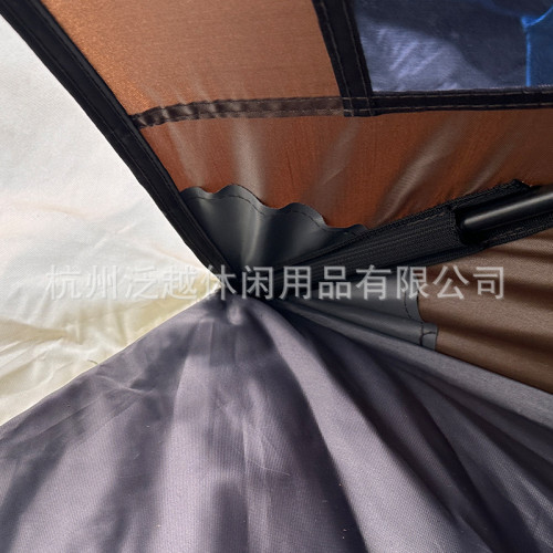 三角帳沙灘帳篷便攜式戶外露營金字塔折曡帳篷全自動三秒速開帳篷