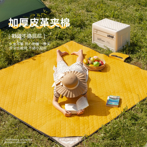 皮革野餐墊防潮墊加厚戶外露營帳篷內地墊可攜式春遊野炊布沙灘墊子