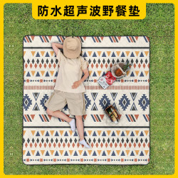 戶外超音波野餐墊春遊防潮墊防水加厚午睡布露營墊子郊遊可攜式毯子