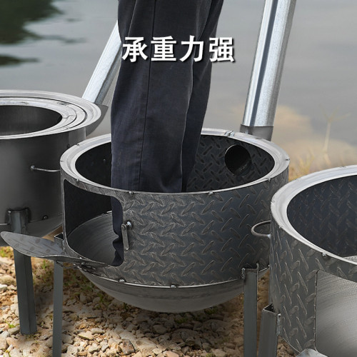 柴火灶新款辳村柴火爐戶外便攜燒木柴爐子無菸爐取暖爐大鍋台爐子