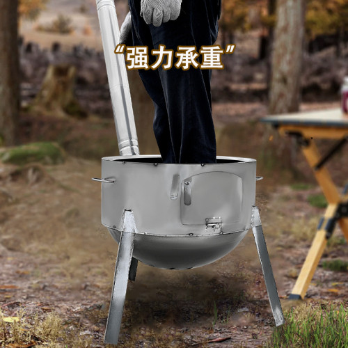 新款燒木柴爐子辳村柴火灶廠家柴火爐戶外灶台移動爐灶便攜取暖爐