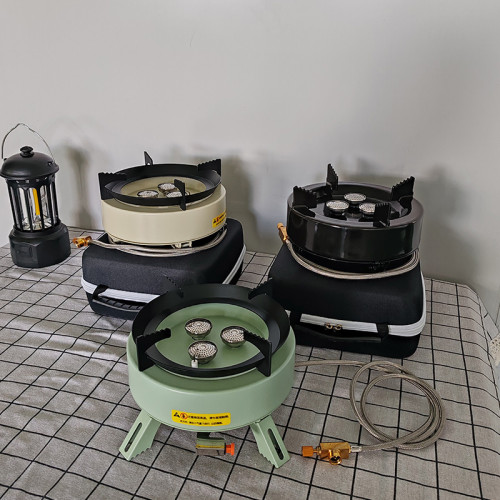 卡式爐氣罐迷你野餐爐具戶外卡式爐帶鍋一體野炊爐便攜式火爐批髮