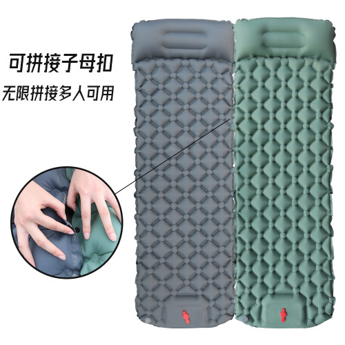 戶外超輕按壓充氣墊TPU可拼接睡墊野營露營氣墊帳篷防潮墊輕盈