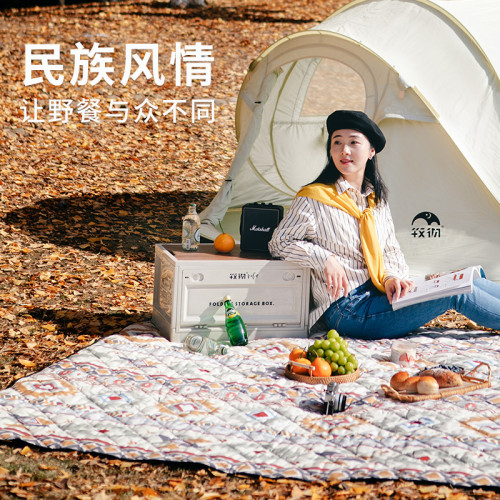 KOMMOT加厚野餐墊防潮墊戶外露營地墊草地防水便攜野餐布坐墊