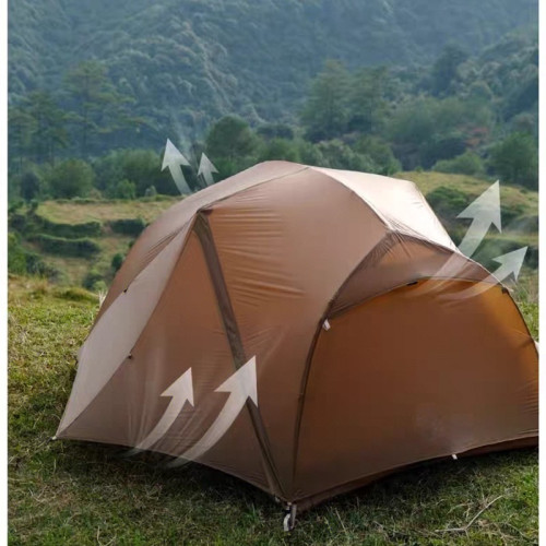 高端超輕鋁合金撐杆防雨防曬雙人野外露營三季帳篷登山沖頂四季帳
