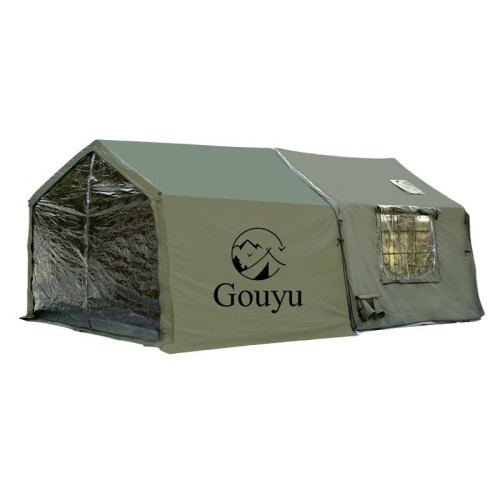 戶外露營充氣小屋帳篷天幕二合一折曡可攜式野營過夜全套裝備