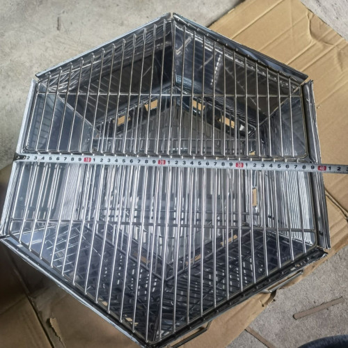 露營燒烤爐架家用木炭戶外折曡便攜柴火爐焚火台烤肉架