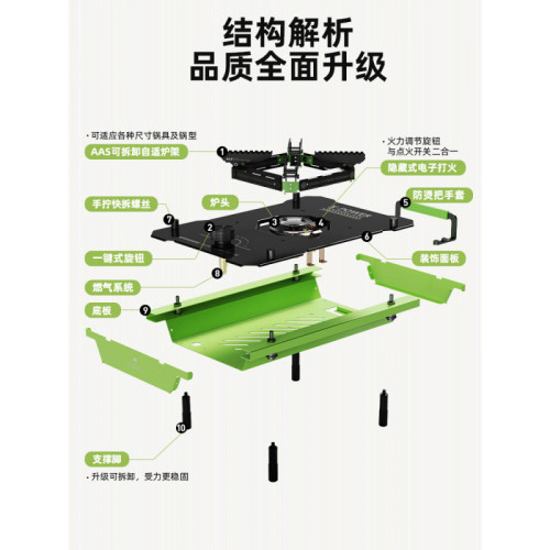 爐子戶外氣爐具火爐露營炊具燃氣灶城市出逃X-Power桌面爐