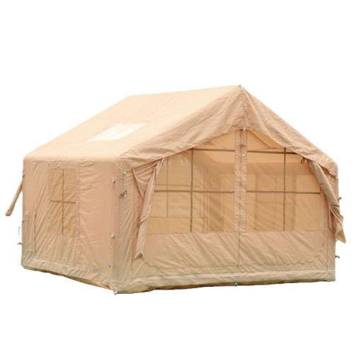 充氣帳篷戶外露營加厚防雨一室一廳野營房裝備一體小屋