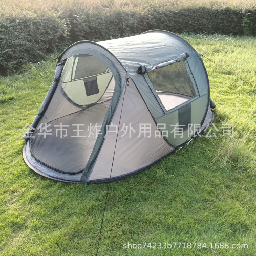 跨境代髮自動手拋速開帳篷室內兒童帳篷露營野營防風防雨防曬帳篷