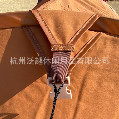 中東鋼絲船型帳篷折曡便攜式棉布帳篷全自動一秒速開手拋帳篷