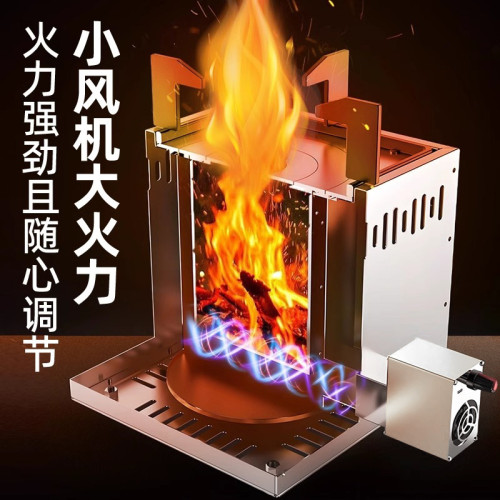 柴火爐家用新款戶外旅行柴火灶新型爐具辳村燒木柴猛火灶移動便攜