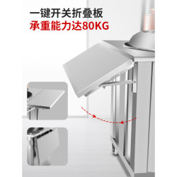 柴火灶辳村家用新型無菸加厚不鏽鋼移動戶外節能土灶台燒木柴爐子