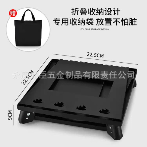 戶外可攜式可折曡燒木柴柴火爐子灶台碳鋼高溫噴塑家用露營野炊爐具