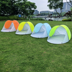 製作雙人單層自動彈開拖鞋帳沙灘帳篷遮陽篷鋼絲沙灘篷