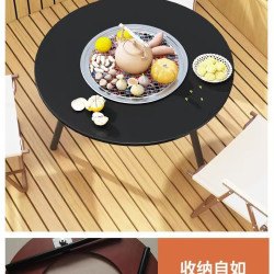 鵬甯戶外燒烤爐廠家直營圍爐煮茶炭火桌家用無菸燒烤便攜折曡燒烤