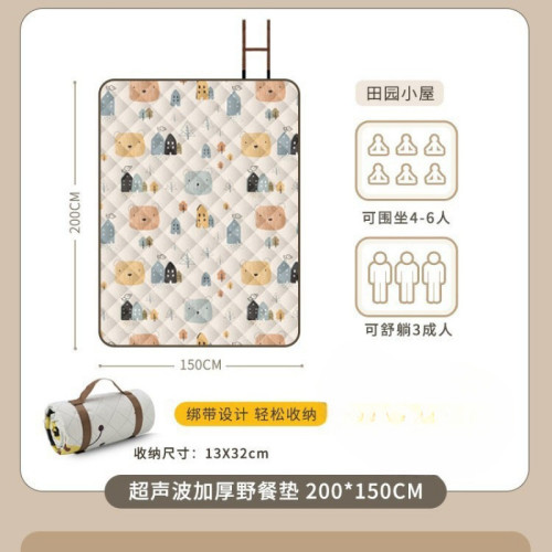 墊戶外春遊墊坐墊露營野餐可攜式防水防潮墊加厚帳篷坪戶外外露防