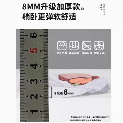 超聲波野餐墊加厚帶鋁模戶外露營帳篷折曡便攜防水帳篷墊加厚防水