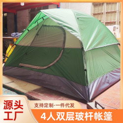 戶外用品單層雙人手搭帳篷浙江野營野外露營沙灘旅行釣魚帳篷
