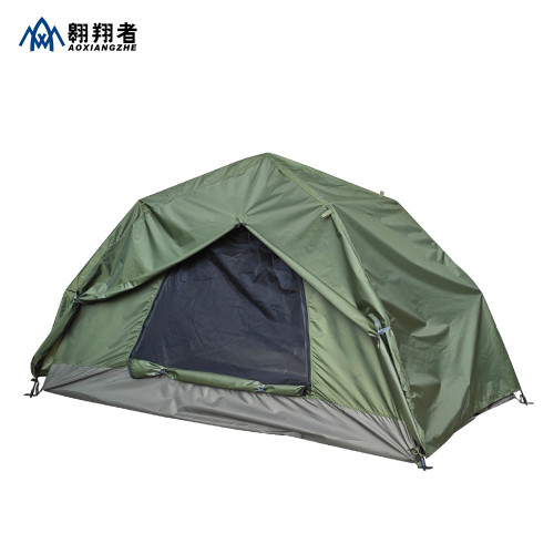 翺翔者軍單人雙層防雨自動帳篷速開戶外野營訓練帳篷