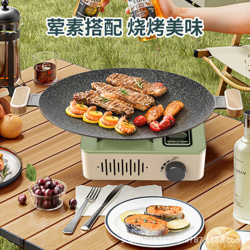 戶外露營三芯卡式爐便攜式收納瓦斯爐燃氣爐防風爐具野餐火鍋爐灶