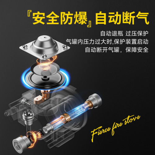 七星卡式爐猛火爐大火力戶外便攜式露營炊具新款商用家用安全防爆