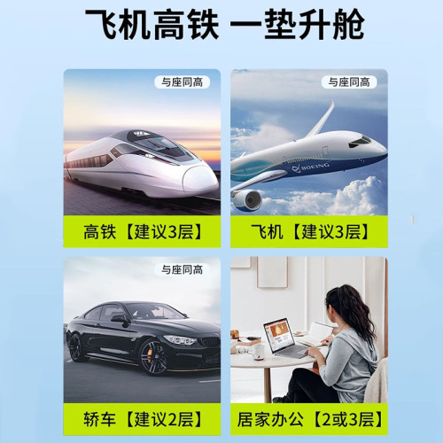 旅行充氣腳墊高鐵腳托長途飛機濟艙神放腳汽車副駕駛後排睡覺神器