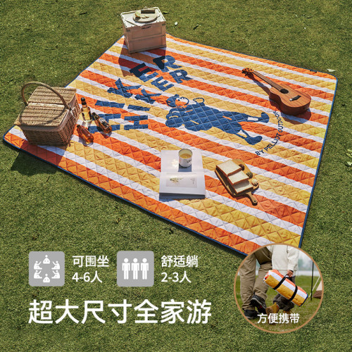 伯希和HIKER系列戶外防潮墊沙灘墊野餐布地墊加厚超聲波防潮墊