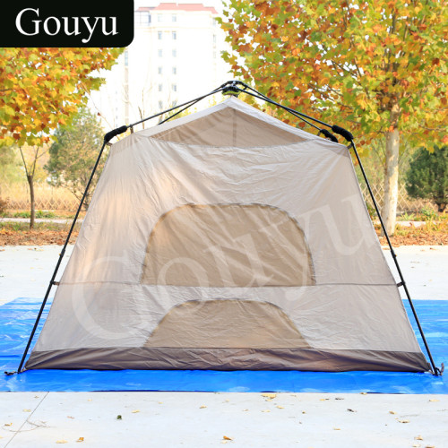Gouyu戶外露營屋脊13自動帳篷便攜速開厚塗銀防曬兩室一厛帳篷