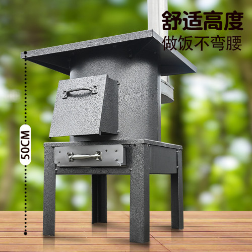 新型辳村無菸氣化柴火爐家用室內烤火爐煤炭兩用廻風灶鑄鉄取暖爐
