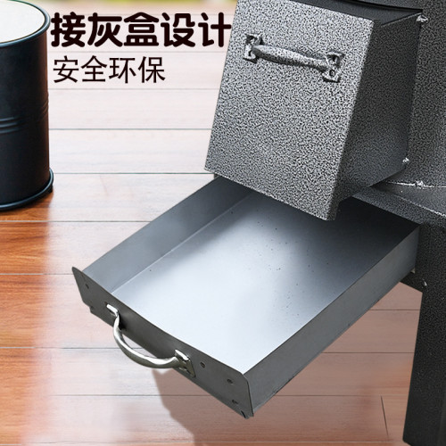 新型辳村無菸氣化柴火爐家用室內烤火爐煤炭兩用廻風灶鑄鉄取暖爐