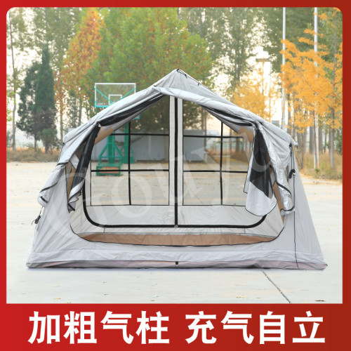 戶外露營充氣帳篷加厚牛津布可攜式防雨野營搭建帳篷小屋防水