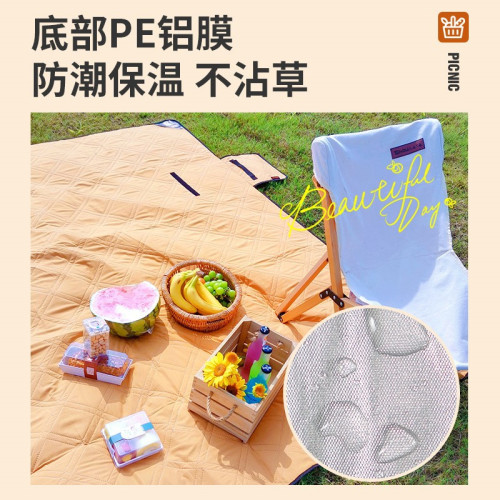 喜馬拉雅春亞紡野餐墊防潮墊加厚戶外可攜式春遊墊子草坪墊地墊露營