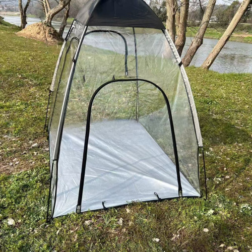 防風雨保暖PVC透明帳篷室外植物種植花房戶外露營陽光房觀賽帳篷