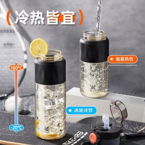 TKK超凡大容量運動水杯母嬰級ppsu塑膠杯耐高溫輕奢雙飲嘴禮品杯