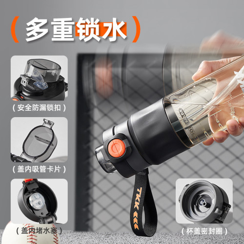 TKK超凡大容量運動水杯母嬰級ppsu塑膠杯耐高溫輕奢雙飲嘴禮品杯