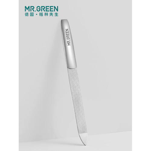 德國MRGREEN雙面指甲銼打磨條美甲專用工具進口不鏽鋼磨甲器修形