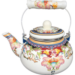 加厚搪瓷2.5Ｌ茶壺 琺瑯壺 搪瓷壺 燒水壺煤氣電磁爐可用