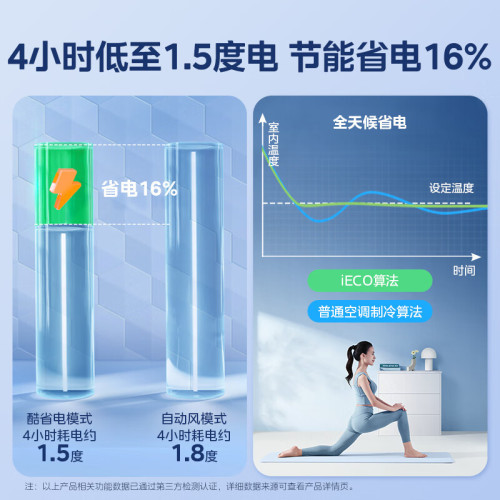 Midea/美的 KFR-51LW/N8KS1-1P酷省電空調大2匹一級