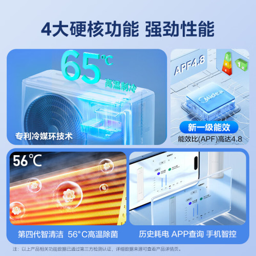 Midea/美的 KFR-51LW/N8KS1-1P酷省電空調大2匹一級