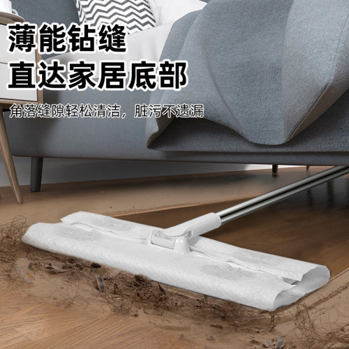 靜電除塵紙拖把一次性吸塵紙拖把家用清潔免手洗拖把靜電平板拖把