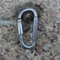 跨境貨源軍鷹 D型  多功能鋁合金登山釦 鈅匙釦 帶鎖 不鏽鋼 掛釦