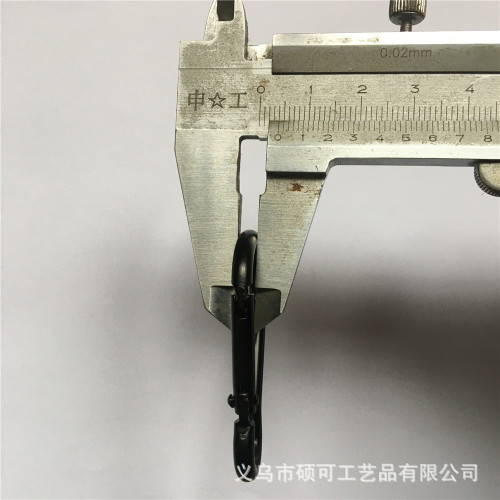高質量5號全黑葫蘆形登山釦批髮  電泳登山釦 5cm微啞輔料釦子