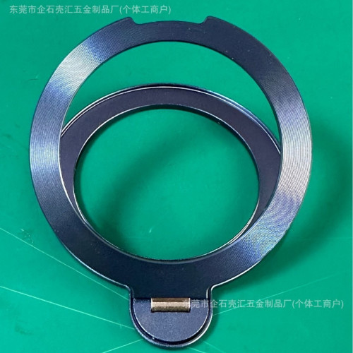 CD紋無線充360旋轉純鋁合金帶底座支架magsafe無線充磁吸個性支架